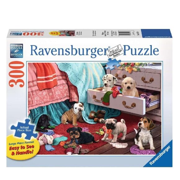 New sealed Ravensburger 300 pcs Large Format Puzzle-Mischief Makers - Picture 1 of 14